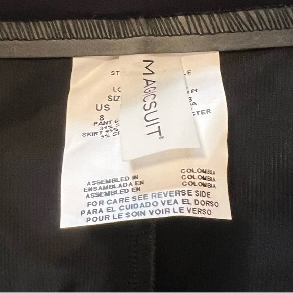 NWOT Miraclesuit Magicsuit Solids Jersey Tennis Swimsuit Skirt size 8 skort - Picture 14 of 16